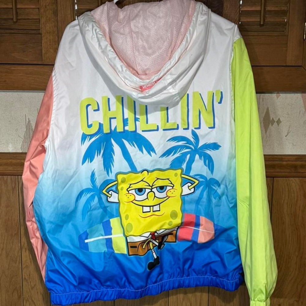 SpongeBob SquarePants windbreaker jacket Size XL‎ - Picture 3 of 3